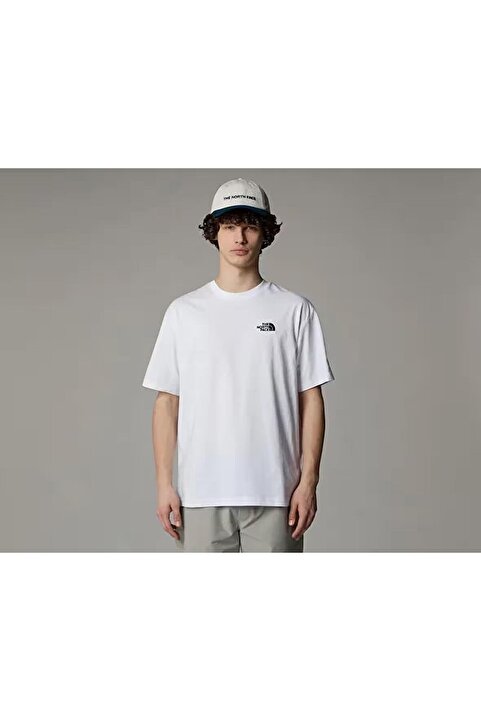 The North Face Essential Oversize Erkek Beyaz Yuvarlak Yaka Tişört