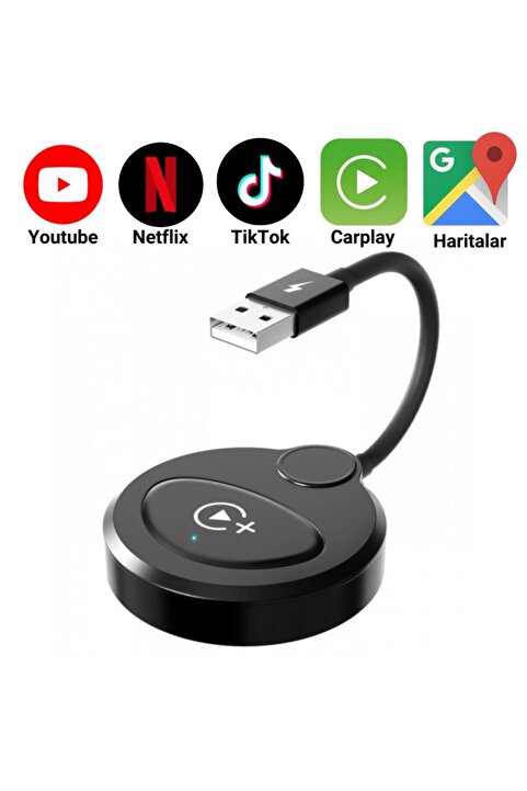 coofbe Kablosuz Apple Car Play Dönüştücü Video Yansıtıcı Youtube Netflix Tiktok Video Yansıtıcı Carp