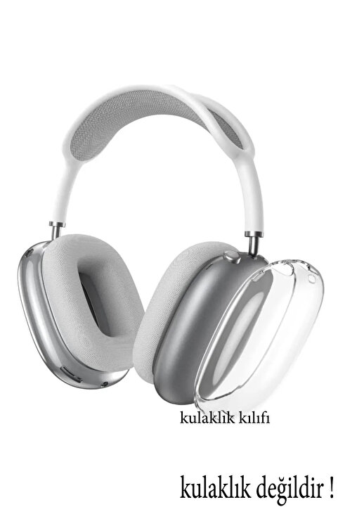 Nezih Case Airpods Max / AirPods Max 2 Uyumlu Premium Şeffaf Silikon Kılıf
