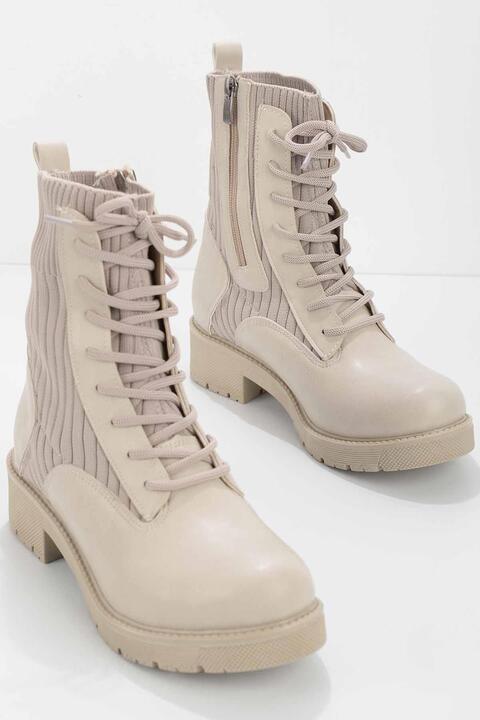 Bambi Bej Kadın Bot & Bootie K02839028009