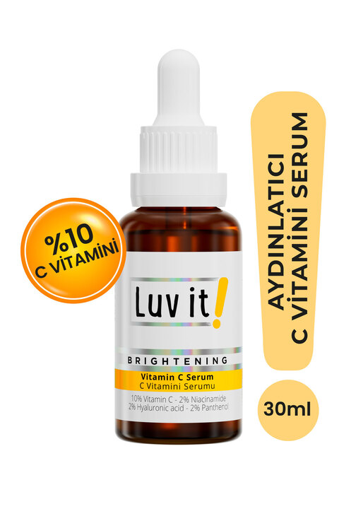 Luv it! C Vitamini Serum Aydınlatıcı Leke Karşıtı Hyaluronik Asit 30 ml
