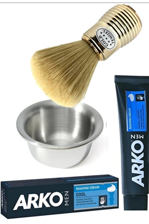 Arko Men Cool Sakal Tıraş Seti Fırçası Tası Kırem