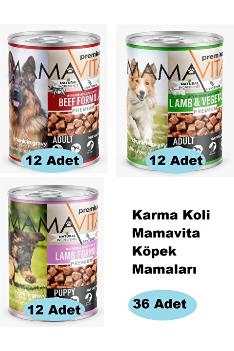 MamaVita Karma Koli Köpek Mamaları 36 Adet 001