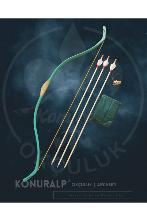 KONURALP OKÇULUK Güçlü Başlangıç Yayı 35/40 Libre (3 OK ZİHGİR)