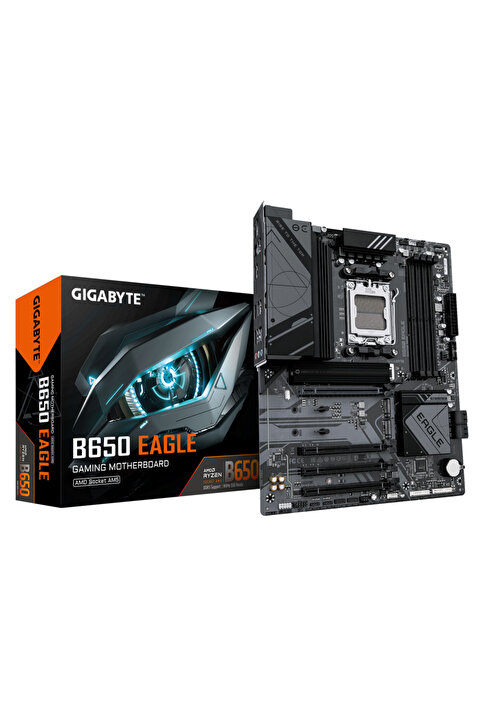 Gigabyte B650 EAGLE, Rev.1.0, 4xDDR5, 3xM.2, DP, HDMI, Type-C, AM5 Soket GAMING Anakart