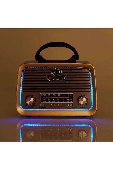 Modizu Everton Rt-301 Nostalji Bluetooth Şarjlı Radyo Usb Sd Mp3 Player