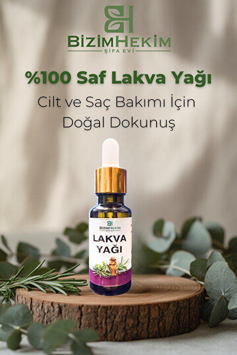 BİZİMHEKİM ŞİFA EVİ Lakva Yağı %100 Doğal Kulak Bakım Yağı 20 ml
