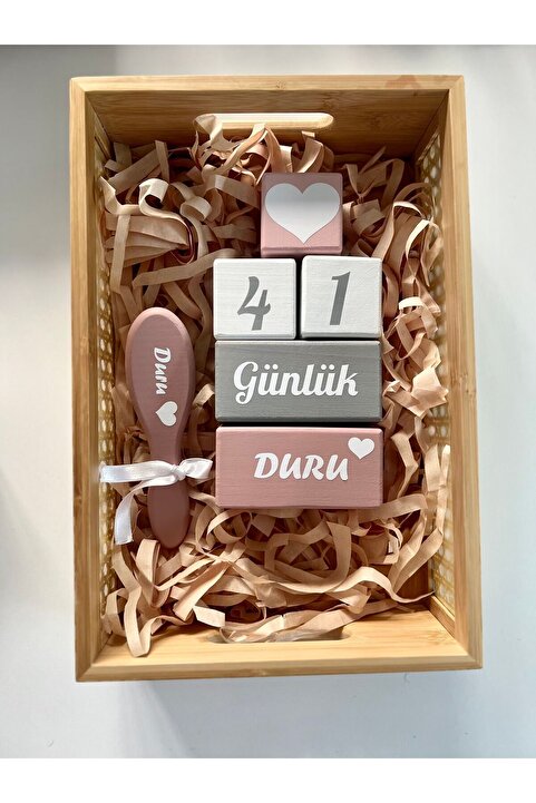 mogokids Anne bebek anı küpü dekor renkli isimli Cekım aksesuarı