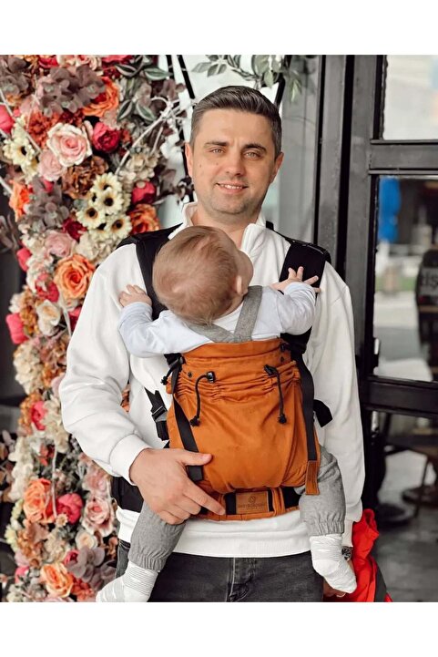 Boroosh Baby New Age Büyüyen Yenidoğan Ergonomik Bebek Kangurusu- Oeko Tex (MARİGOLD)