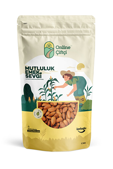 Karlıoğlu Çiğ Yerli Badem 1 kg