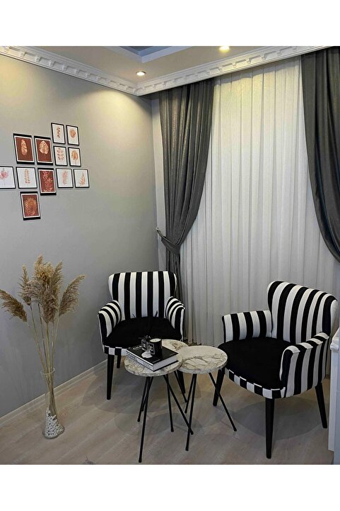 WATERYBROOK Çay Seti Koltuk Berjer Set - Cafe - Balkon - Bahçe - Ofis Mobilyası