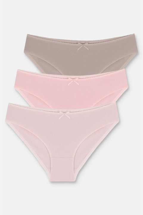 Suwen 3'lü Pamuklu Normal Bel Slip Külot