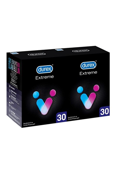 Durex Extreme Geciktiricili Prezervatif 30 Lu X 2 Adet (60 Adet)