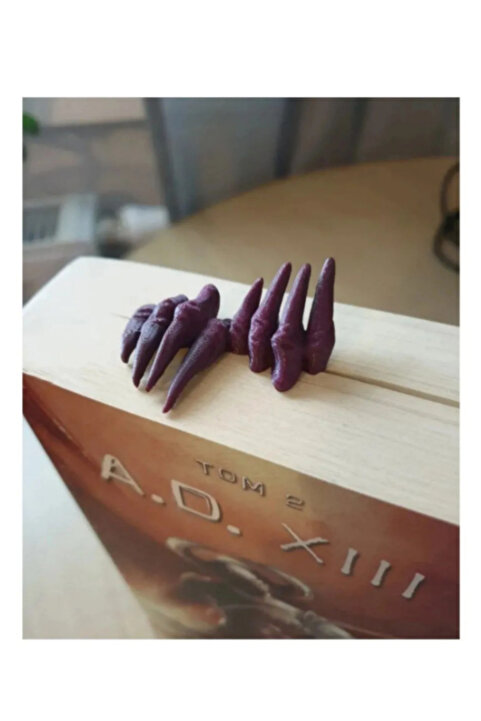 HAFA 3D TASARIM El Figürlü Kitap Ayracı - Korku Temalı Kitap Ayracı