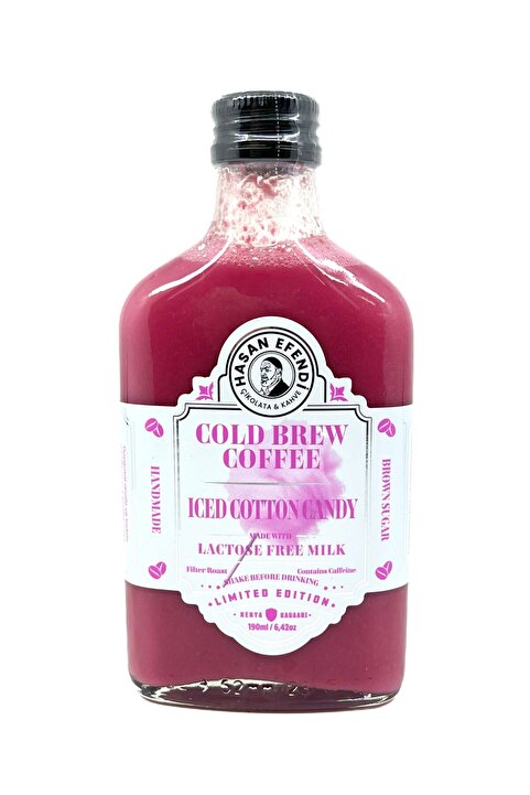 hasan efendi Pamuk Şeker Aromalı Soğuk Demleme Kahve - Iced Cotton Candy Cold Brew Coffee