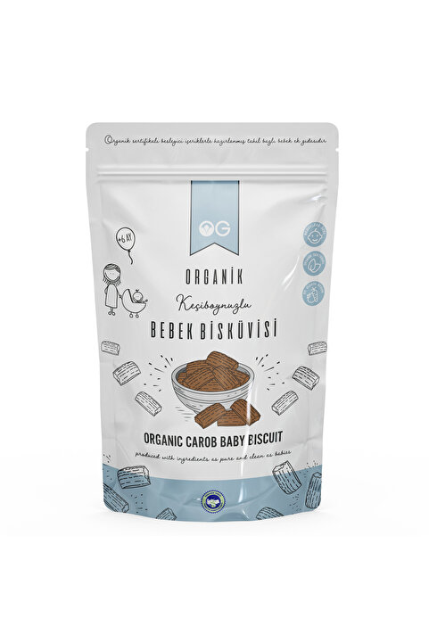 OG natural Organik Keçiboynuzlu Bebek Bisküvisi 150 Gr +6 Ay