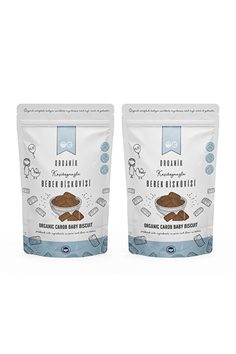 OG natural 2'li Organik Keçiboynuzlu Bebek Bisküvisi 2x150 Gr +6 Ay