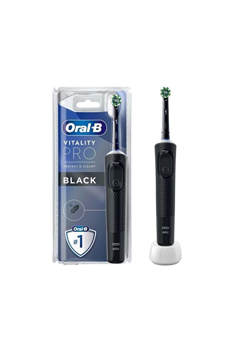 Oral-B D103 Vitality Pro Protect x Clean Şarjlı Diş Fırçası - Siyah