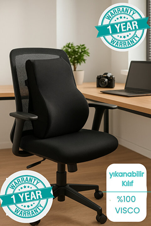 Viscomina Visco Bel Yastığı Sırt Minderi Ortopedik Bel Minderi %100 Visco Destek Minder
