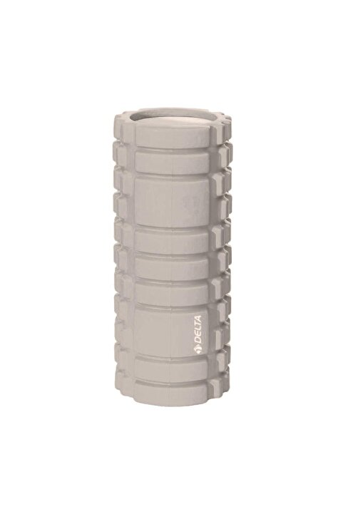 Delta Yüksek Yoğunlukta Orta Sert Deluxe Foam Roller Masaj Köpüğü Pilates Masaj Rulosu-gri