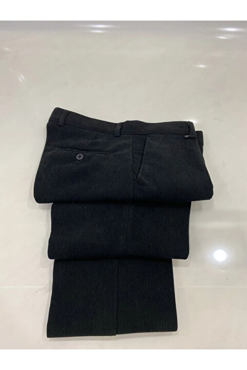 DostumGiyim Klasik Yüksek Bel Likralı Esnek Rahat Erkek Büyük Beden Pantolon Baba Pant Normal Paça