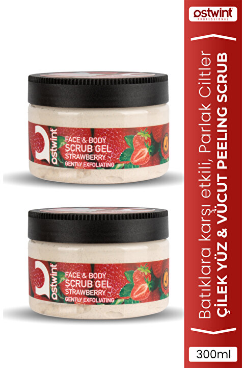 Ostwint Peeling Gel 300 Ml Strawberry Scrub 2 Adet