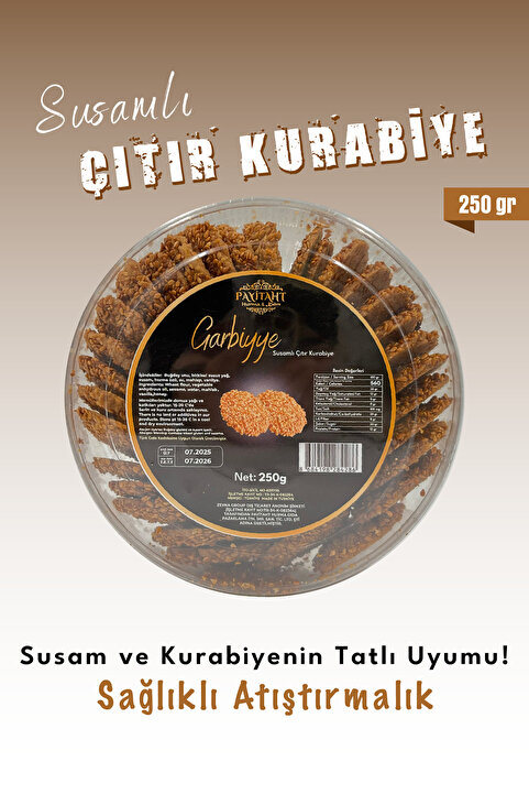 payitaht hurma Hurma Özlü Susamlı Çıtır Kurabiye 250 gr