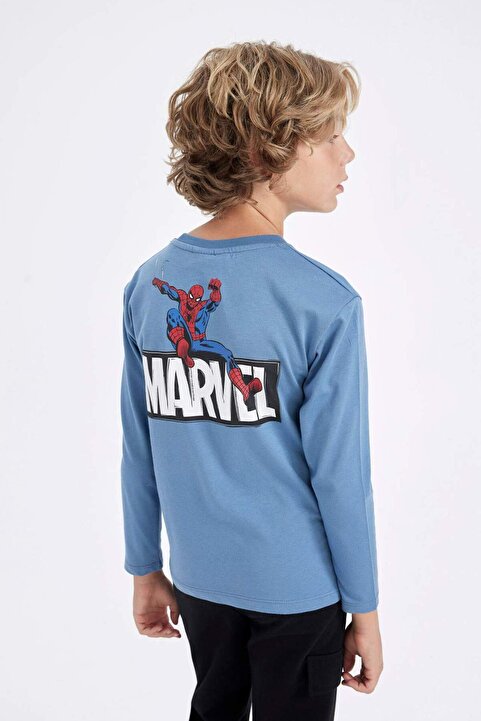 Defacto Erkek Çocuk Marvel Comics Bisiklet Yaka Uzun Kollu Tişört C9736A824AU