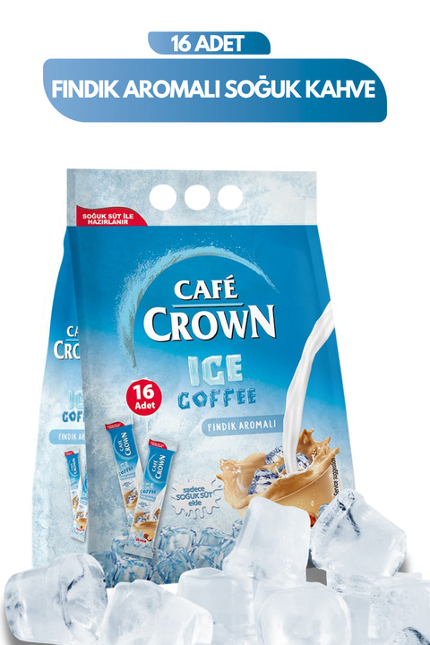 Cafe Crown Fındık Aromalı Soğuk Kahve 16 Adet - Ice Selection