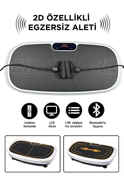kochler 2d Özellikli Bluetoothlu Kondisyon Aleti Ve Egzersiz Aleti Crazyfit - Müzik Özellikli