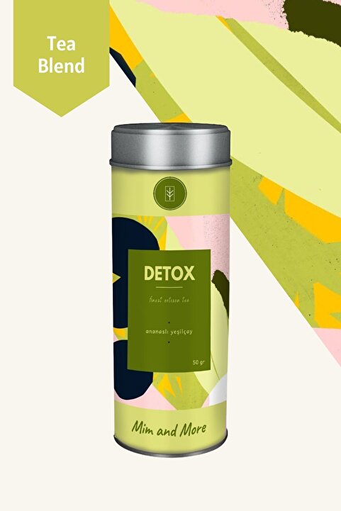 Mim and More Detox Tea - Ananaslı Yeşil Çay , 50 gr