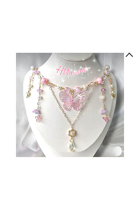 hbtasarim Lolita tasarım kelebek hediyelik Kolye