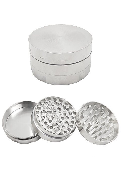 Falconetti Silver 55 mm. Tütün Baharat Herbal Öğütücüsü Parçalayıcı rb88slv