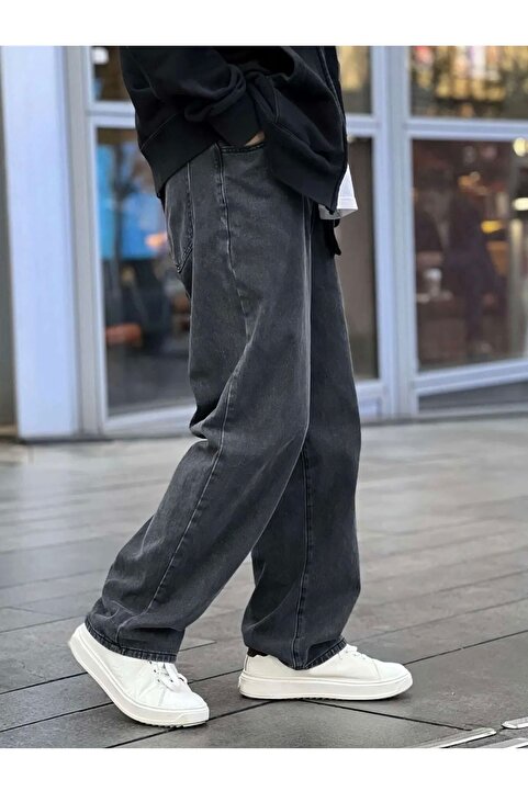wamoss Erkek Yeni Sezon Yıkamalı Baggy Pantolon FBGA 2025