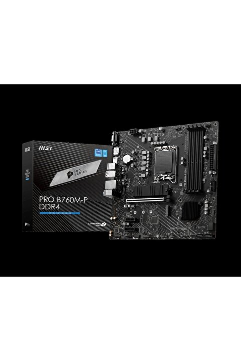 MSI PRO B760M-P DDR4 4800MHz(OC) DDR4 Soket 1700 M.2 HDMI DP VGA mATX Anakart
