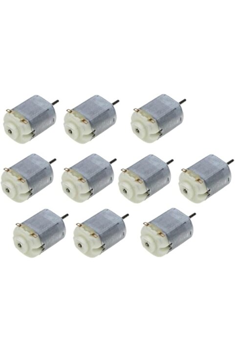 Arduino 10 Adet Dc Motor Deney Motoru 3V 6V Motor Yüksek Devir Dinamo Motor D.M