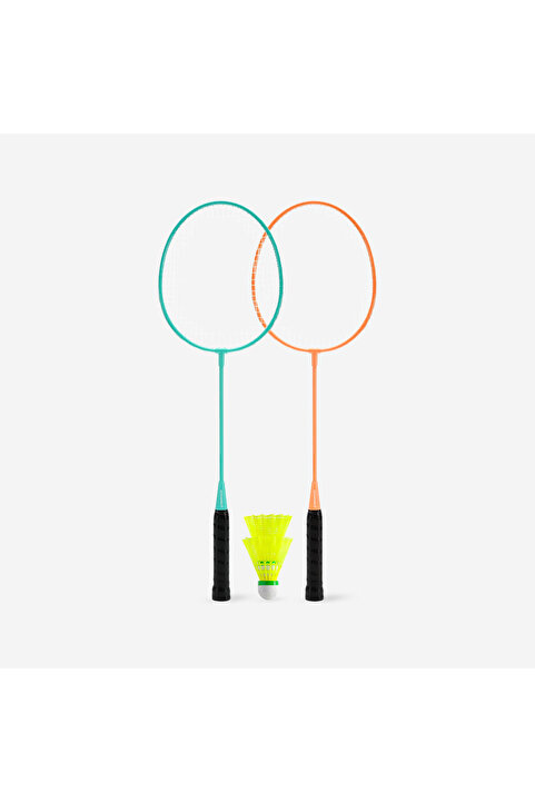 Decathlon Yetişkin Badminton Raket Seti - Turkuaz/Turuncu - BR100 AD