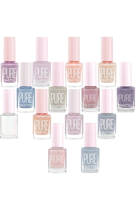 Pastel Oje Pure 601-602-603-606-607-608-609-610-611-612-613-614-615-616 13 Ml X 14 Adet