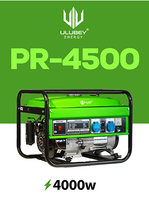 Ulubey Energy Pr-4500 4000w 7hp Benzinli Jeneratör Bakır Sargılı