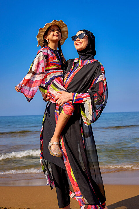Marina Swimwear Kız Çocuk Plaj Kimonosu - Hafif Şifon Pareo CP2507