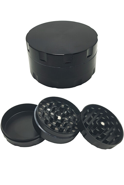 Falconetti Siyah 55 mm. Tütün Baharat Herbal Öğütücüsü Parçalayıcı rb88sy