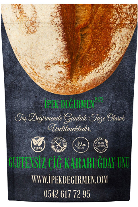 İpek Değirmen Glutensiz Çiğ Karabuğday Unu Greçka 1 Kg