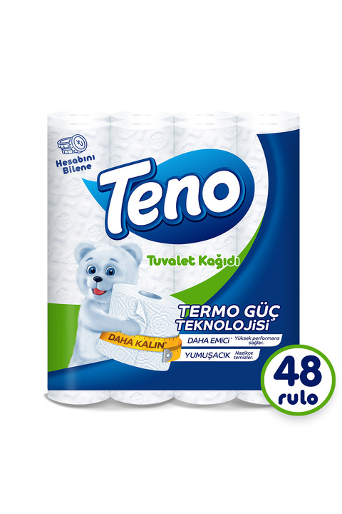 Teno Avantaj Paket Tuvalet Kağıdı 48 Rulo (16 Rulo x 3 Paket)