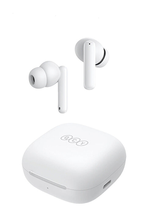 Qcy T13 Anc 4 Mikrofon Bluetooth 5.3 Kablosuz Kulaklık Beyaz Aktif Gürültü Engelleyici