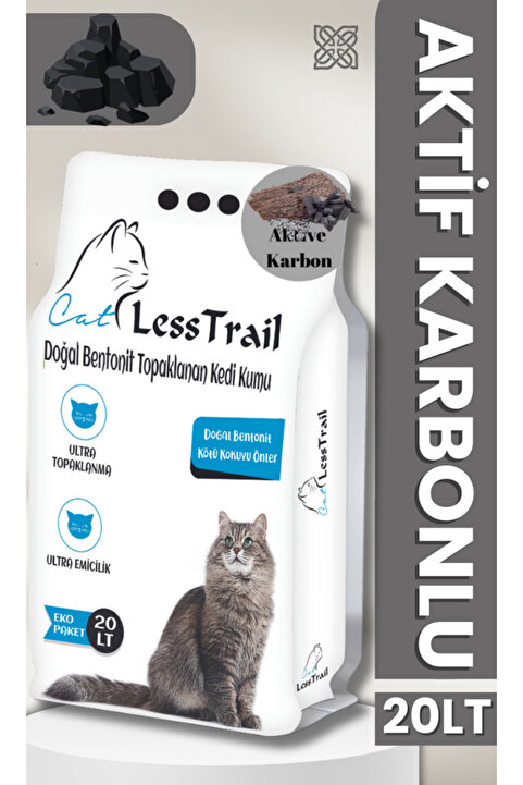Less Trail Trail 20 Lt Ince Tane Aktif Karbon Kedi Kumu