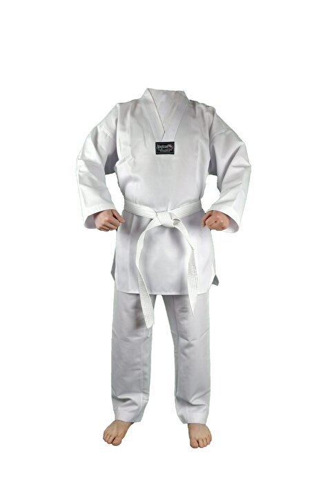 Dragondo Taekwondo/Tekvando Acemi Elbise Kıyafeti Dobok Beyaz Yaka dobok giftoom