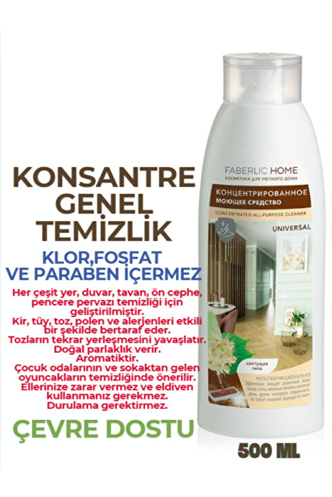 Faberlic Home Konsantre Deterjan Genel Temizlik