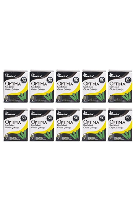 Optima Kan Şekeri Strip 10 Adet (50x10=500)