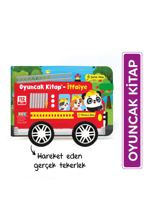 yükselen zeka Oyuncak Kitap - İtfaiye (Gerçek Tekerlekli)