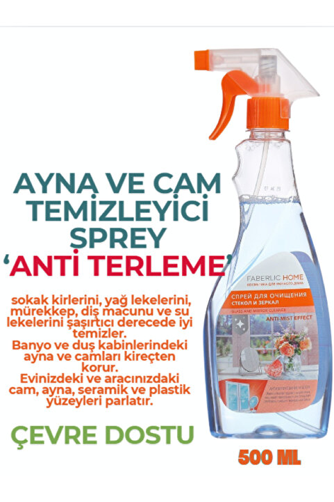 Faberlic Home Ayna Ve Cam Temizleyici Sprey 500ml